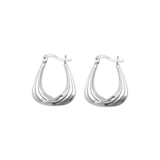 Silver Creole Earrings G5874Acotis Silver JewelleryTH - G5874