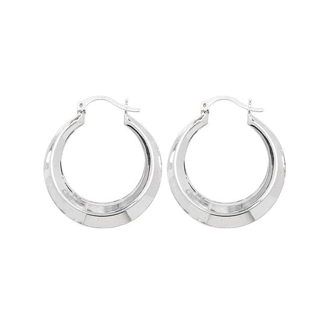 Silver Creole Earrings G5881Acotis Silver JewelleryTH - G5881