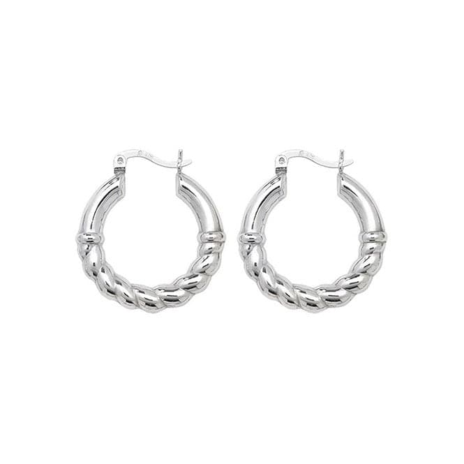 Silver Creole Earrings G5885Acotis Silver JewelleryTH - G5885