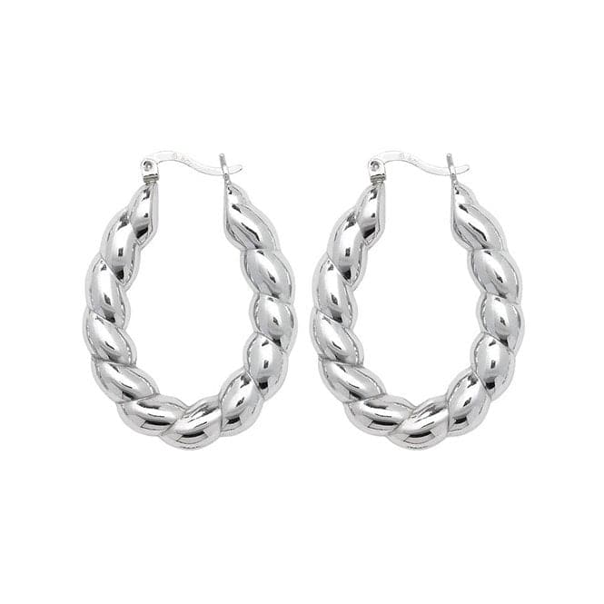 Silver Creole Earrings G5888Acotis Silver JewelleryTH - G5888