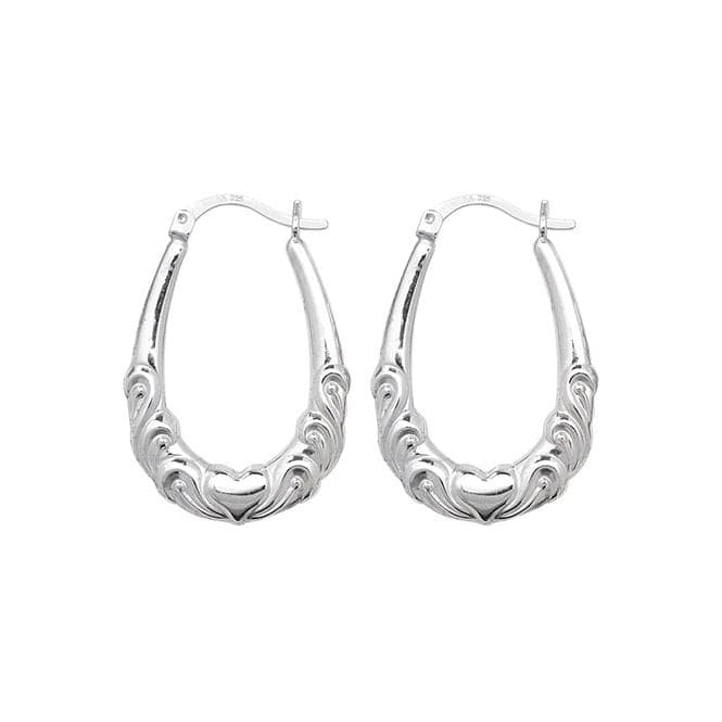Silver Creole Earrings G5892Acotis Silver JewelleryTH - G5892
