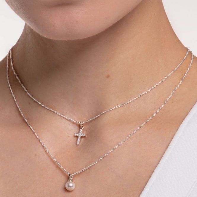 Silver Cross Necklace 45cm KE2069 - 051 - 14 - L45vThomas Sabo Charm Club CharmingKE2069 - 051 - 14 - L45v