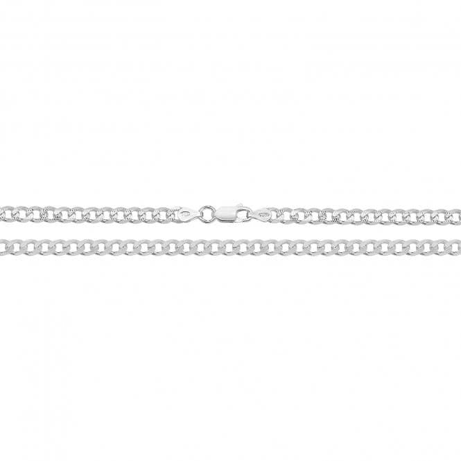 Silver Curb Pave Chain G1092Acotis Silver JewelleryG1092/06
