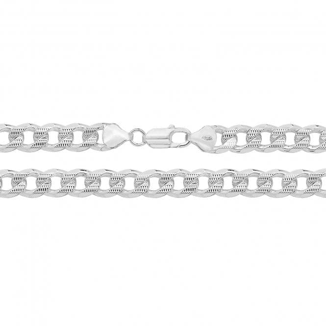 Silver Curb Pave Chain G1111Acotis Silver JewelleryG1111/08