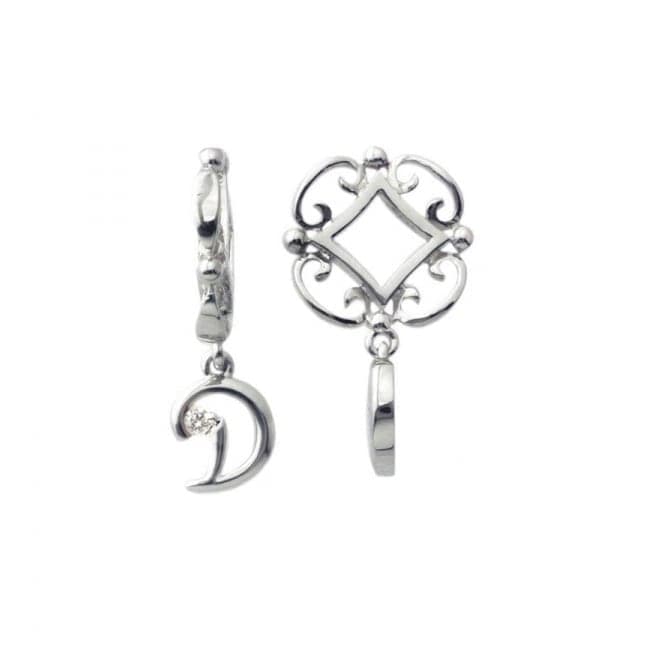 Silver D Initial Dangle Charm S203DStorywheelsS203D