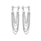 Silver Dangle Earrings G51191Acotis Silver JewelleryTH - G51191