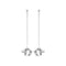 Silver Dangle Earrings G51192Acotis Silver JewelleryTH - G51192