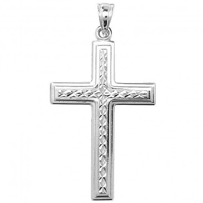 Silver Dia Cut Cross Pendant G6820Acotis Silver JewelleryTH - G6820