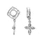Silver & Diamond Cross Dangle Charm S128DStorywheelsS128D