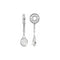 Silver Diamond & Pearl Tennis Racket Dangle Charm S317PRLStorywheelsS317PRL