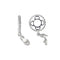 Silver & Diamond Shoe Dangle Charm S118DStorywheelsS118D