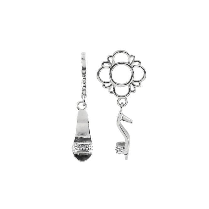 Silver & Diamond Stiletto Dangle Charm S487DStorywheelsS487D