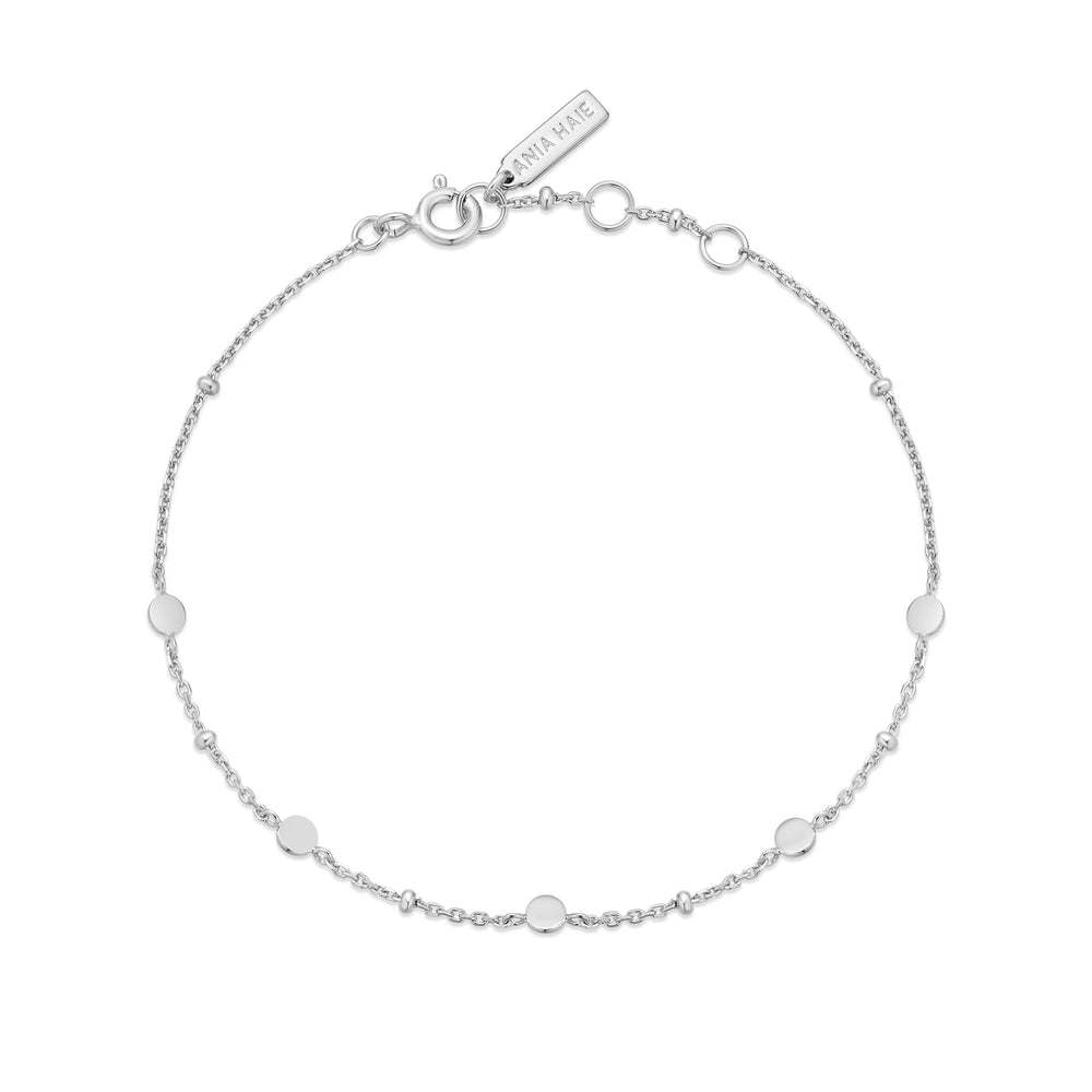 Silver Disc Station Bracelet B063 - 01HAnia HaieB063 - 01H