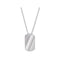 Silver Dog Tag & Bead Chain G3023Acotis Silver JewelleryTH - G3023