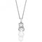 Silver Double Oval Shape Cubic Zirconia Chain Pendant SPG0059CZSilver & CoSPG0059CZ