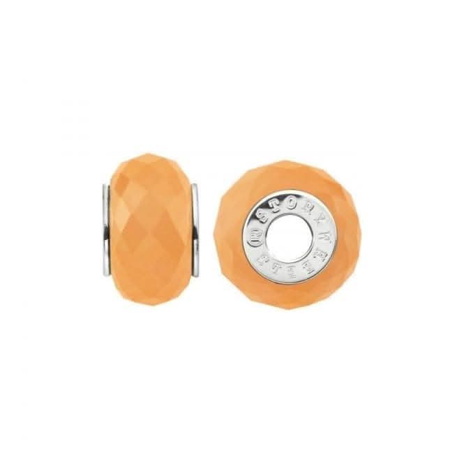 Silver &amp; Dyed Peach Agate Charm S434TANStorywheelsS434TAN