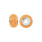 Silver & Dyed Peach Agate Charm S434TANStorywheelsS434TAN