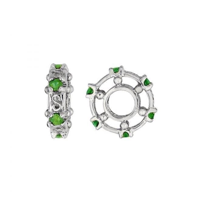 Silver & Emerald Wheel Charm S080EStorywheelsS080E