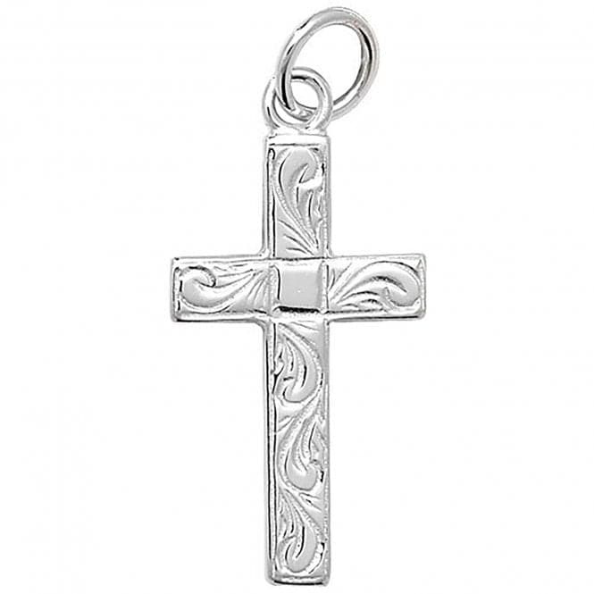 Silver Engraved Cross Pendant G6791Acotis Silver JewelleryTH - G6791