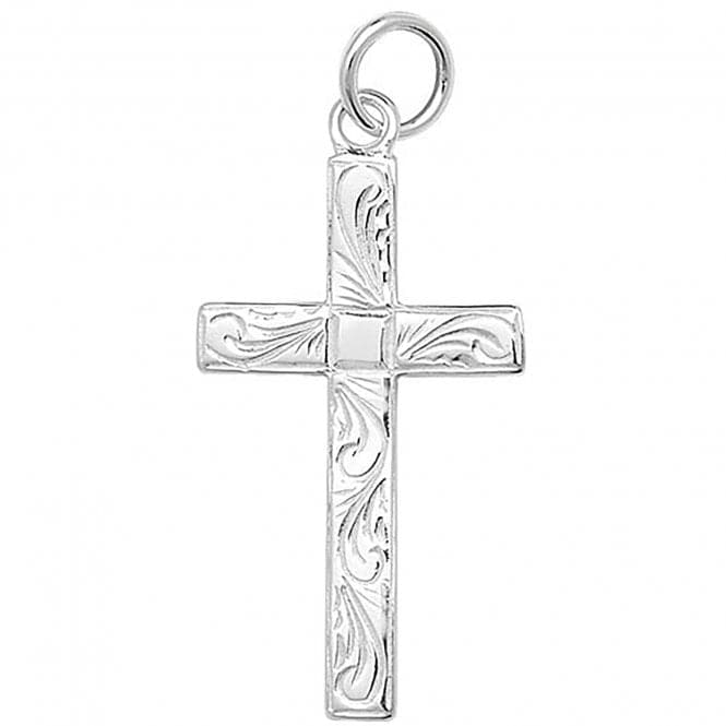 Silver Engraved Cross Pendant G6792Acotis Silver JewelleryTH - G6792