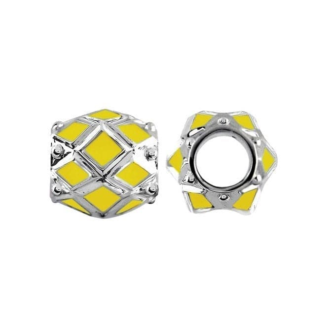 Silver Faceted Wheel with Yellow Enamel S408YELStorywheelsS408YEL