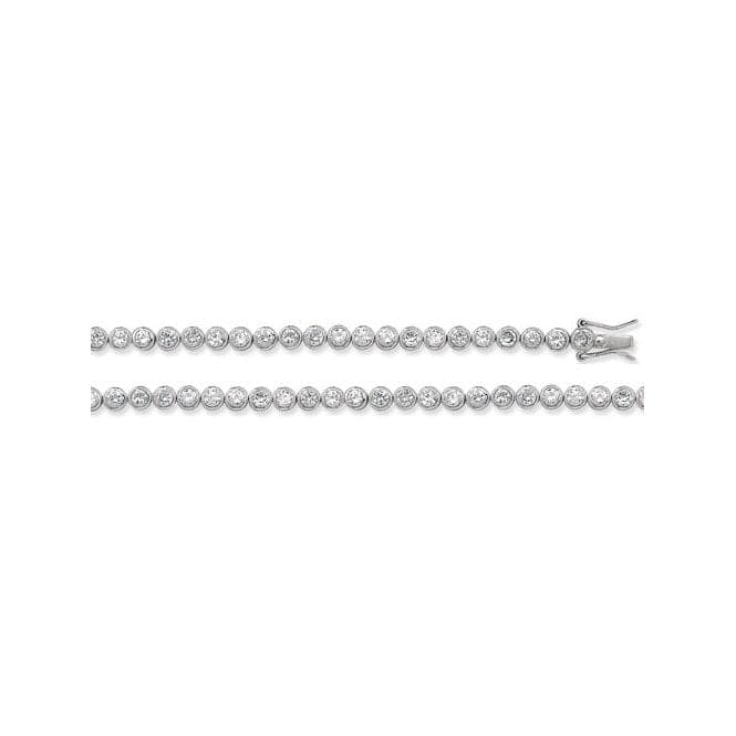 Silver Figaro Pave Chain G1099Acotis Silver JewelleryG1098/18