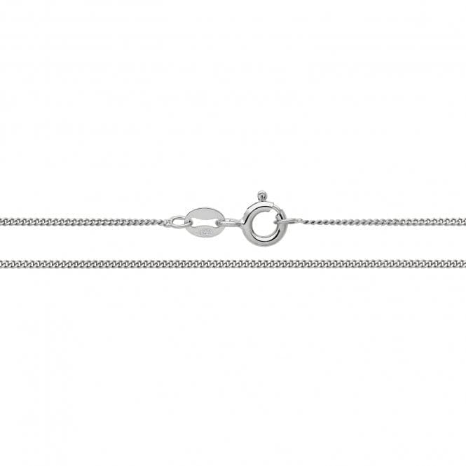 Silver Fine Curb rhodium Plated Chain G1039rhAcotis Silver JewelleryG1039rh/16