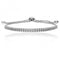 Silver Fine Double Row Pull Cubic Zirconia Bracelet SBG0026Silver & CoSBG0026