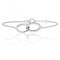 Silver Fine Interlinked Double Oval Cubic Zirconia Bracelet SBG0005CZSilver & CoSBG0005CZ