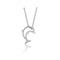 Silver Fine Open Dolphin Cubic Zirconia Chain Pendant SPG0041Silver & CoSPG0041