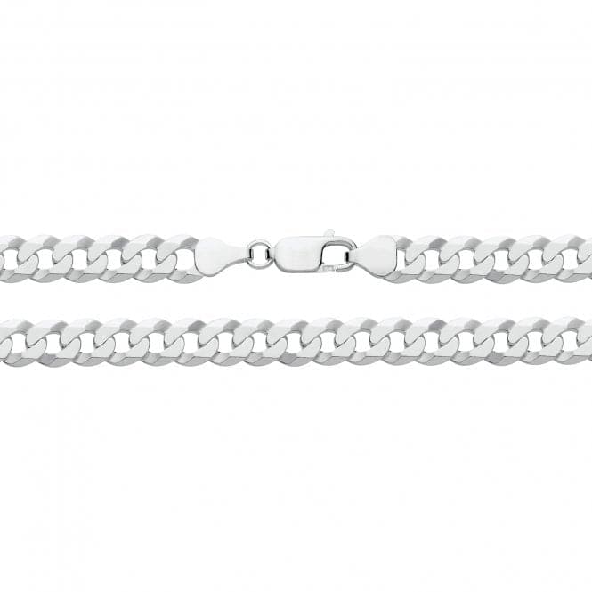 Silver Flat Bevelled Curb Chain G1352Acotis Silver JewelleryG1352/07