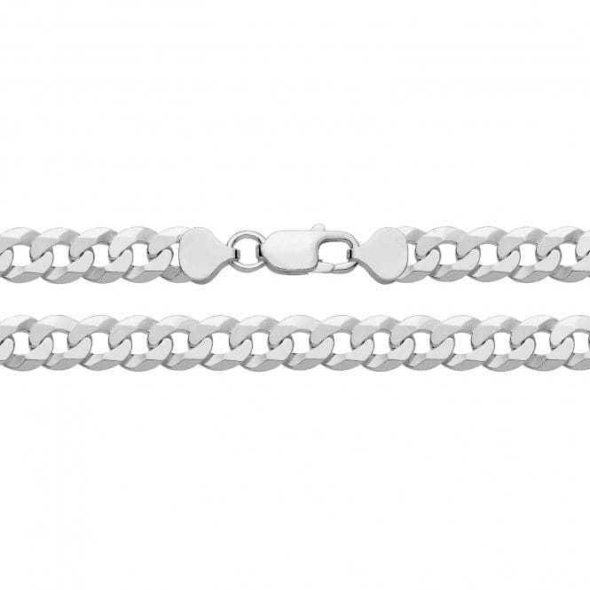 Silver Flat Bevelled Curb Chain G1354Acotis Silver JewelleryG1354/08
