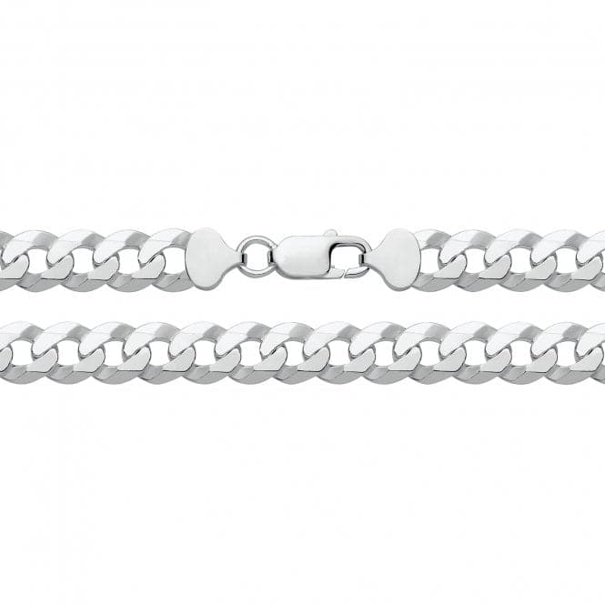 Silver Flat Bevelled Curb Chain G1355Acotis Silver JewelleryG1355/08