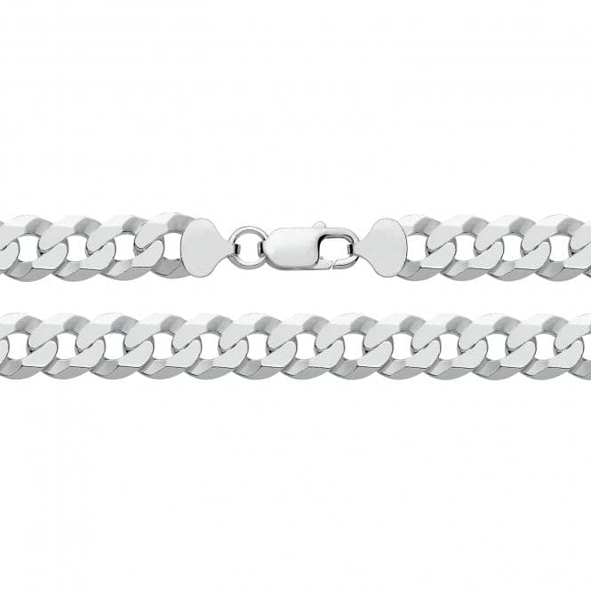 Silver Flat Bevelled Curb Chain G1356Acotis Silver JewelleryG1356/08