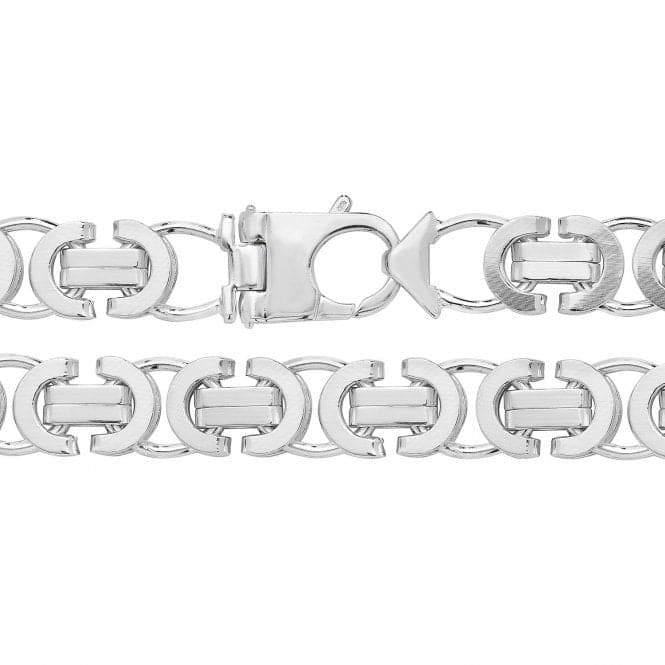 Silver Flat Byzantine Chain G1317Acotis Silver JewelleryG1317/08