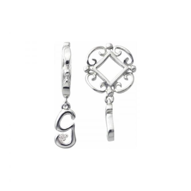 Silver G Initial Dangle Charm S206DStorywheelsS206D