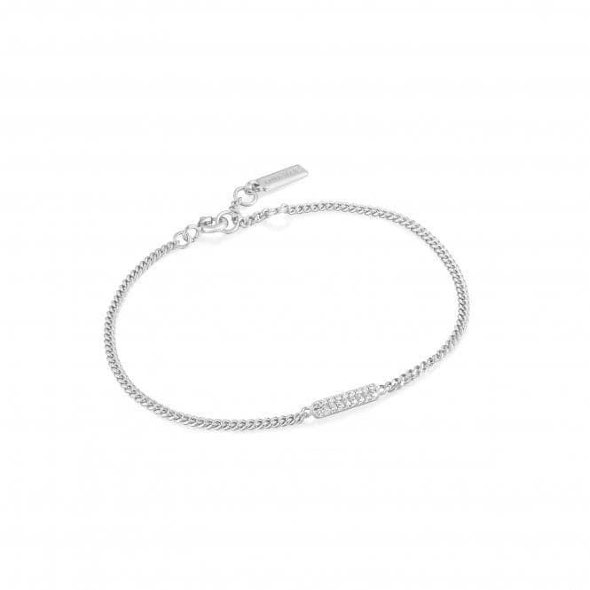 Silver Glam Bar Bracelet B037 - 02HAnia HaieB037 - 02H