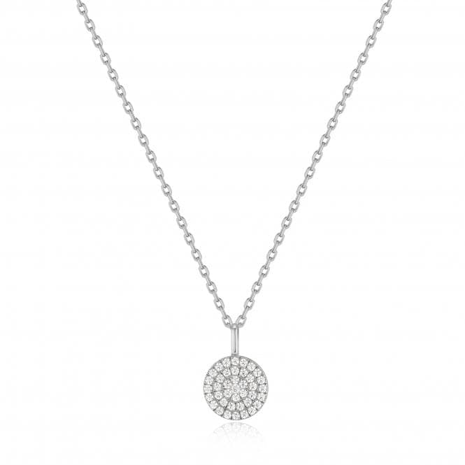 Silver Glam Disc Pendant Necklace N037 - 03HAnia HaieN037 - 03H
