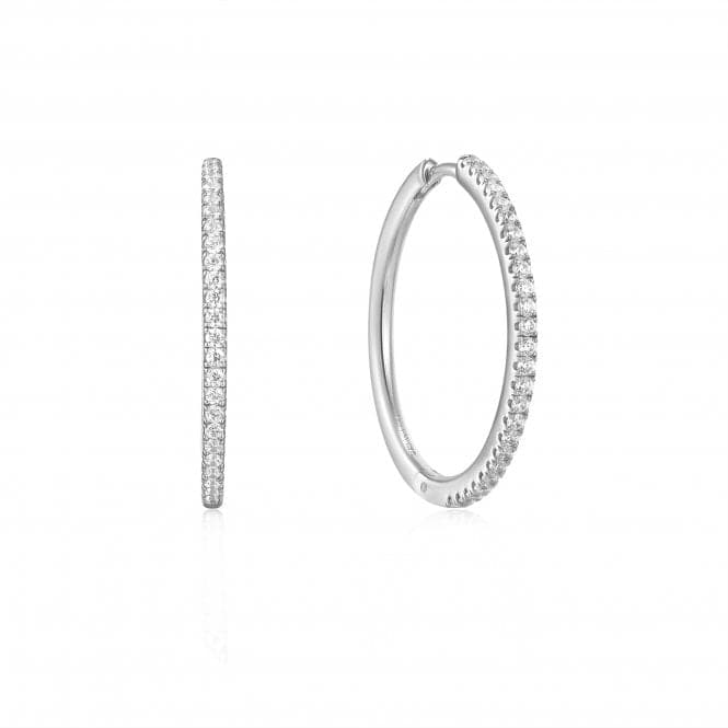 Silver Glam Hoop Earrings E037 - 07HAnia HaieE037 - 07H