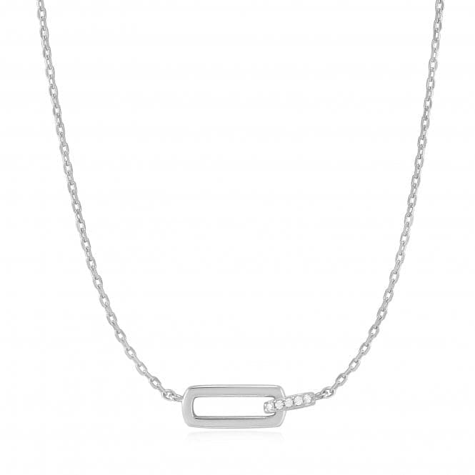 Silver Glam Interlock Necklace N037 - 01HAnia HaieN037 - 01H