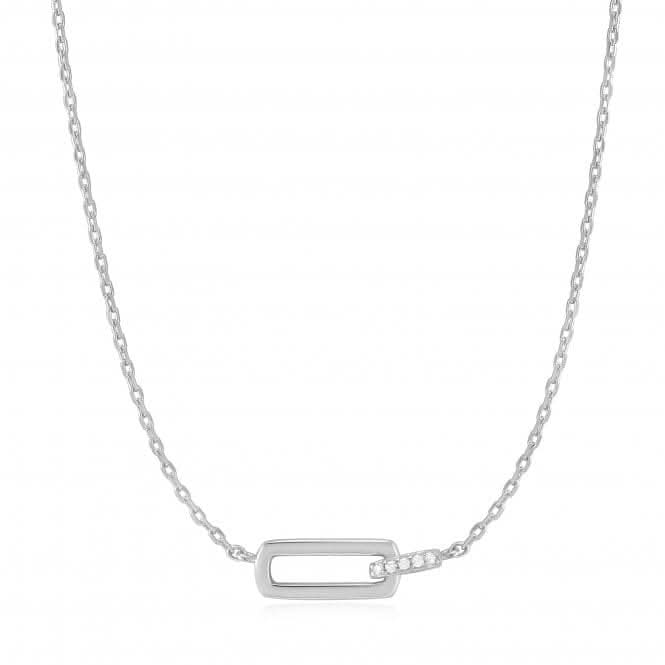 Silver Glam Interlock Necklace N037 - 01HAnia HaieN037 - 01H