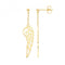 Silver Gold Plated Angel Wings Earrings Drops G51290GPAcotis Silver JewelleryTH - G51290GP