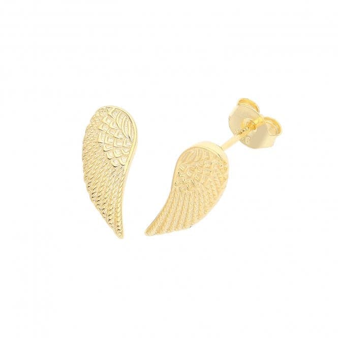 Silver Gold Plated Angel Wings Studs G51268GPAcotis Silver JewelleryTH - G51268GP