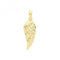 Silver Gold Plated Angle Wing Charm G61075GPAcotis Silver JewelleryTH - G61075GP