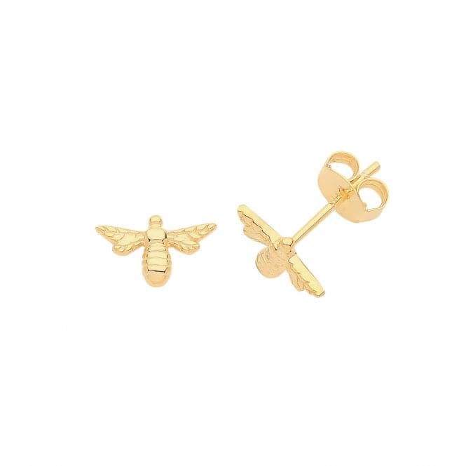 Silver Gold Plated Bee Studs G51248GPAcotis Silver JewelleryTH - G51248GP