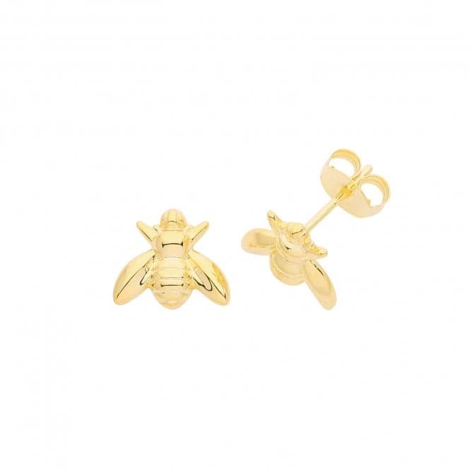 Silver Gold Plated Bee Studs G51285GPAcotis Silver JewelleryTH - G51285GP