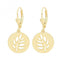 Silver Gold Plated Branch Drop Earrings G51257GPAcotis Silver JewelleryTH - G51257GP