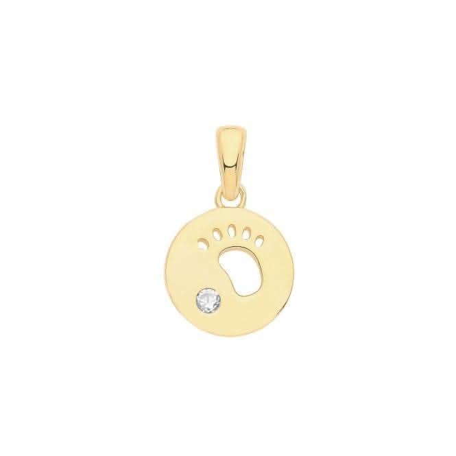 Pendant Plated Christening G61079GP