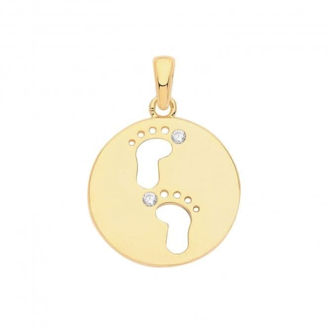 Pendant Plated Christening G61080GP