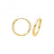 Silver Gold Plated Clicker Earrings G51309GPAcotis Silver JewelleryTH - G51309GP